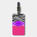 Suche nach rosa zebra gepäckanhänger Personalisiert