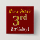 Suche nach dritter geburtstag buttons Geburtstagsparty