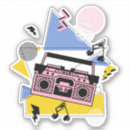 Suche nach boombox aufkleber Vintag