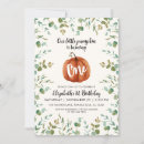 Suche nach pumpkin first birthday einladungen Baby girl