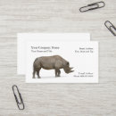 Suche nach nashorn visitenkarten Tier