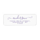 Suche nach lila rücksende aufkleber Skript