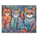 Suche nach psychedelische katze poster Abstrakt