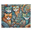 Suche nach verrückte katze poster Dekorativ