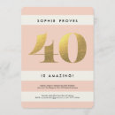 Suche nach 40er geburtstag einladungen Gold