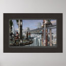 Suche nach wolken poster Stadt