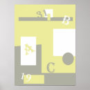 Suche nach grau und gelb poster Abstrakt