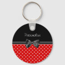 Suche nach rote punkte schlüsselanhänger Rot und weiß