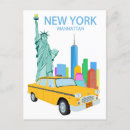 Suche nach new york city skyline postkarten Reiseplakat