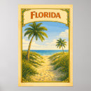 Suche nach vintage florida reise poster Strand