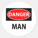 Suche nach gefahren aufkleber Spaß