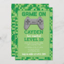 Suche nach gamer geburtstag einladungen Grün