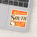 Suche nach süden aufkleber Vintages reiseplakat