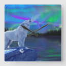 Suche nach arktischer wolf wanduhren Tierfreunde