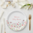 Suche nach rosa wildblumen teller Babyparty