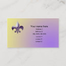 Suche nach fleur visitenkarten Fleur de lys