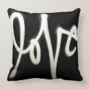 Suche nach liebe graffiti kissen Weiß