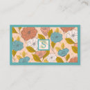 Suche nach abstraktes blumenmuster visitenkarten Monogramm