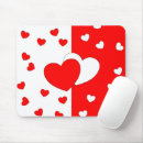Suche nach zwei herzen mousepads Rot