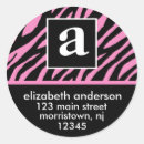 Suche nach monogramm zebra aufkleber Muster