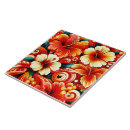 Suche nach orange hibiskus blume fliesen Tropisch