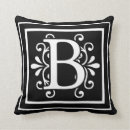 Suche nach monogramm b kissen Weiß