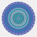 Suche nach aquamarines blaues muster aufkleber Mandala