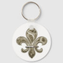 Suche nach fleur de lys schlüsselanhänger Gold