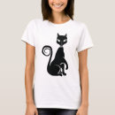 Suche nach silhouette der schwarzen katze tshirts Kitty