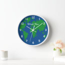 Suche nach grüne erde wanduhren Welt