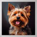 Suche nach yorkshire terrier kunst Hundeportrait
