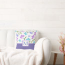 Suche nach aquarell blumen kissen Lila