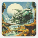 Suche nach vintage science fiction aufkleber Raumfahrt