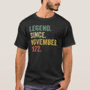Suche nach legende seit 1972 tshirts Jahre