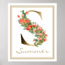Suche nach monogramm s poster Elegant