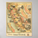 Suche nach kalifornien karte poster Vintag