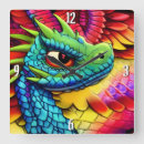 Suche nach drache cartoon wanduhren Reptil