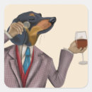 Suche nach snob aufkleber Dog with wine