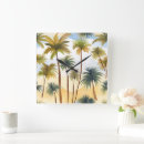 Suche nach tropischer strand wanduhren Aquarell