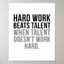 Suche nach talent poster Harte arbeit