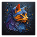 Suche nach katze abstrakt poster Bunt