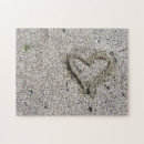 Suche nach herz im sand puzzle Liebe