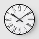 Suche nach römische ziffern wanduhren Schwarz