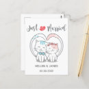 Suche nach just married postkarten Hochzeitsankündigung