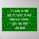 Suche nach vierblättriges kleeblatt poster Elegant