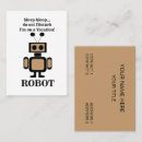 Suche nach roboter visitenkarten Lustig