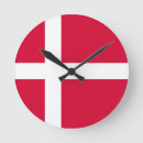 Suche nach dänemark wanduhren Flagge