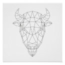 Suche nach weißer bison poster Schwarzes