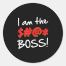 Suche nach boss runde aufkleber Zitat