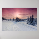 Suche nach schnee und eis poster Sonnenuntergang